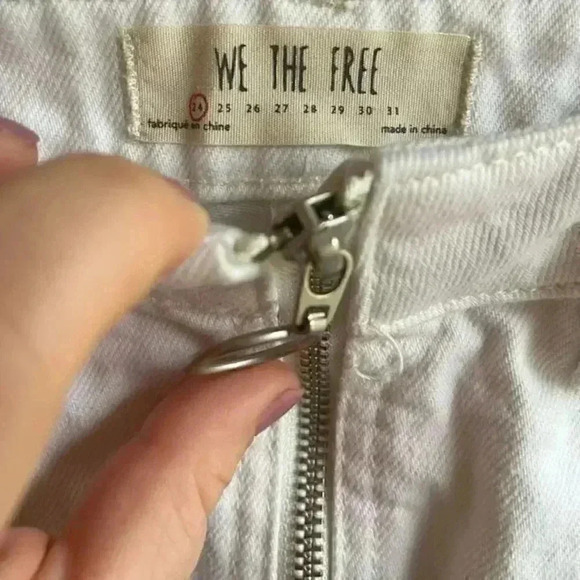 3/$30 BUNDLE SALE!! We The Free by Free People zip it up mini denim skirt - Picture 5 of 10